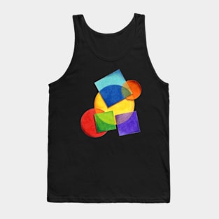 Rainbow Candy Geometric Tank Top